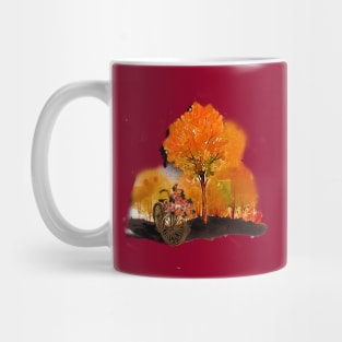 Autumn Bicycle Park Mug